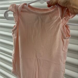 Pink Ruffled Baby Onesie